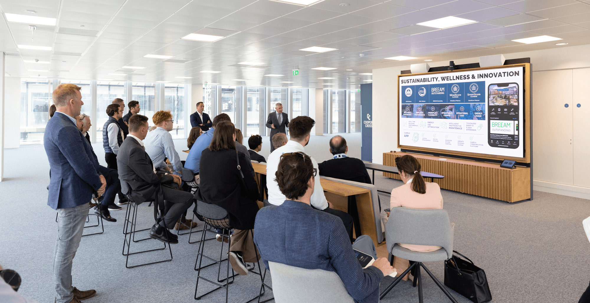 Coopers Cross welcomes ‘British Council for Offices’ to tour building one